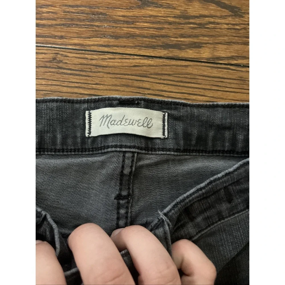 Madewell Cali Demi Boot Women's 27p Black Stretch Denim Bootcut Jeans High Rise